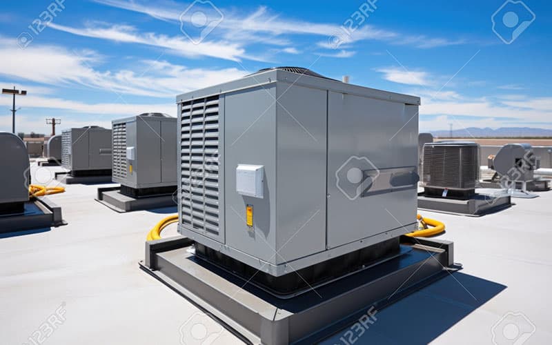 Full packaged commercial HVAC unit