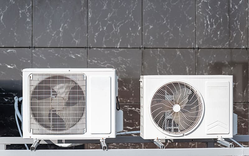 Fan coil units outside